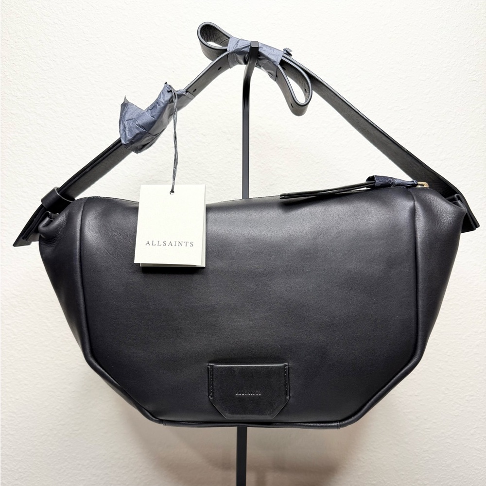 ALLSAINTS Black Madea Leather Shoulder Bag - Picture 4 of 11